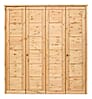 Kleiderschrank VITA SK279 4 Türen mit Kassetten-Front Kiefer massiv