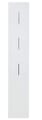 Garderobenpaneel MATEO 31 cm weiß mit 3 Haken