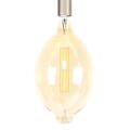 LED Filament Bulb Oval GOLD-Line Amber Gold Glas 8 Watt Dimmbar
