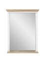 Spiegel JASMIN 65 x 83 cm mit Ablage Pinie weiß Nachbildung
