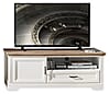TV Lowboard JASMIN 143 cm Pinie weiß Nachbildung