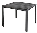 Gartentisch Comfort 90 x 90 cm mit Nonwood Platte Gestell Aluminium