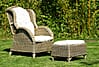 Relax Rattan Ohrensessel CONSUL mit Fußhocker und Polster Relax Rattan Ohrensessel CONSUL mit Fußhocker und Polster