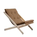 Design Klappsessel BOOGIE Polsterauflage NATURAL Gestell Buche