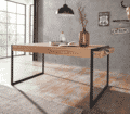 Esstisch HUD 166 x 90 cm Holzoptik stabverleimte Wildeiche
