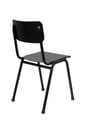 Gartenstuhl Stapelstuhl BACK TO SCHOOL OUTDOOR Black von ZUIVER