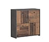 Kommode BEST CHEST K221 4-trg. Optik: Old Wood Vintage Beton von Forte