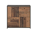 Kommode BEST CHEST K221 4-trg. Optik: Old Wood Vintage Beton von Forte