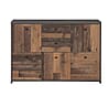 Kommode BEST CHEST K233 5-trg. 2 Schubladen Optik: Old Wood Vintage