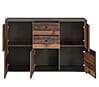 Kommode BEST CHEST K233 5-trg. 2 Schubladen Optik: Old Wood Vintage