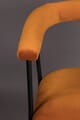 Armlehnstuhl HAILY Samt Orange Esszimmerstuhl von DUTCHBONE