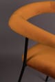 Armlehnstuhl HAILY Samt Orange Esszimmerstuhl von DUTCHBONE