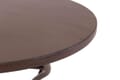 Metalltisch TARENT 60 cm rund antik braun lackiert