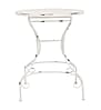 Metalltisch TARENT 60 cm rund Weiß Antik-Look