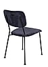 Esszimmerstuhl BENSON DARK BLUE von ZUIVER mit trendigen Cordstoff