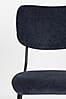 Esszimmerstuhl BENSON DARK BLUE von ZUIVER mit trendigen Cordstoff