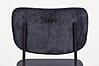 Esszimmerstuhl BENSON DARK BLUE von ZUIVER mit trendigen Cordstoff
