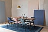 Esszimmerstuhl BENSON DARK BLUE von ZUIVER mit trendigen Cordstoff