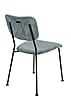 Esszimmerstuhl BENSON GREY BLUE von ZUIVER mit trendigen Cordstoff