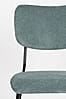 Esszimmerstuhl BENSON GREY BLUE von ZUIVER mit trendigen Cordstoff