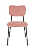 Esszimmerstuhl BENSON PINK von ZUIVER mit trendigen Cordstoff