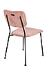 Esszimmerstuhl BENSON PINK von ZUIVER mit trendigen Cordstoff