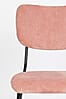 Esszimmerstuhl BENSON PINK von ZUIVER mit trendigen Cordstoff