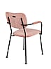 ZUIVER Armlehnstuhl BENSON PINK mit trendigen Cordstoff ZUIVER Armlehnstuhl BENSON PINK mit trendigen Cordstoff