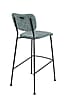 Barhocker BENSON GREY BLUE von ZUIVER mit trendigen Cordstoff Barhocker BENSON GREY BLUE von ZUIVER mit trendigen Cordstoff