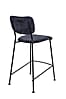 Tresenhocker BENSON DARK BLUE von ZUIVER mit trendigen Cordstoff