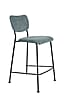 Tresenhocker BENSON GREY BLUE von ZUIVER mit trendigen Cordstoff