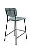 Tresenhocker BENSON GREY BLUE von ZUIVER mit trendigen Cordstoff