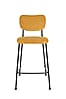 Tresenhocker BENSON OCHRE von ZUIVER mit trendigen Cordstoff