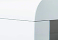 Cochtisch XONO 120 x 60 cm Weiß Glossy beschichtet