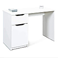 Schreibtisch WESTPHALEN Weiß mit 1 Schublade und 1 Tür