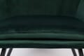Retro Sessel BON Velvet Green - Samtstoff Grün