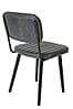 Stuhl Esszimmerstuhl JAKE WORN BLACK Kunstleder schwarz