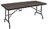 Gartentisch Klapptisch TABORA 180 x 74,5 cm Oberfläche in Holz-Optik