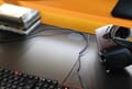 Gaming Desk TEZAUR 2 Computertisch Schwarz Orange von Forte