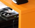 Gaming Desk TEZAUR 2 Computertisch Schwarz Orange von Forte