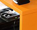 Gaming Tisch TEZAUR 2 Computertisch Schwarz Orange von Forte