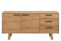 Sideboard Anrichte CHARA Wildeiche Massivholz & Furnier geölt