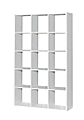 Standregal Raumteiler MAURO 431 Weiß Regal mit 15 Fächern von Forte