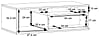 Couchtisch COMO 120 x 59 cm Optik Grau / Planked Eiche von Forte