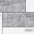 Kommode Sideboard SKIVE Optik: Betonoptik lichtgrau / Weiß von Forte