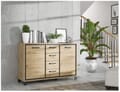 Kommode Sideboard TRONDHEIM K233 Artisan Eiche / Schwarzeiche Optik