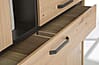 Highboard TRONDHEIM 4 Türen Artisan Eiche / Schwarzeiche Optik, Forte