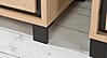 Highboard TRONDHEIM 4 Türen Artisan Eiche / Schwarzeiche Optik, Forte