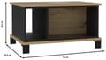 Couchtisch TRONDHEIM Artisan Eiche / Schwarzeiche Optik von Forte
