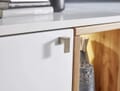 Highboard Kommode SERPIO WF 06 Weiß mit Absetzung Wildbuche